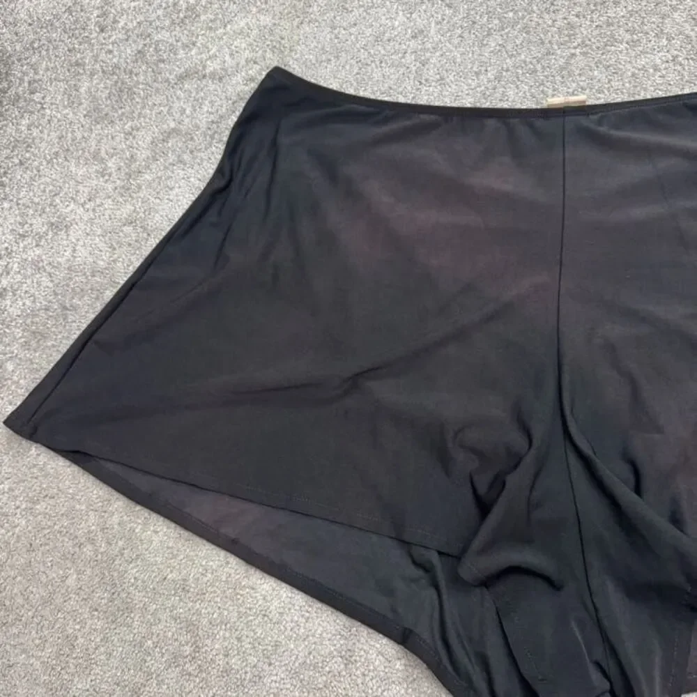 Figure Magic Vintage Swimwear Swim Shorts Womens 30W Black Relaxed High Rise